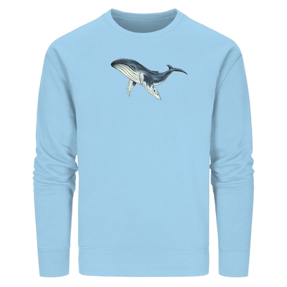Tiefsee Ozean-Riese Buckelwal - Organic Basic Unisex Sweatshirt