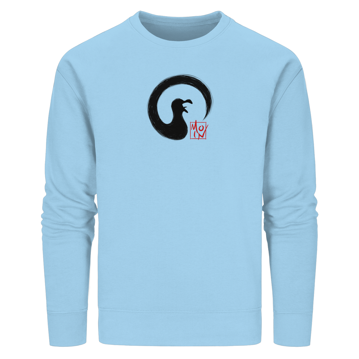 Moin kreischende japanische Enso Möwe - Organic Basic Unisex Sweatshirt