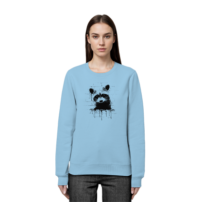 Funky Street Art Waschbär - Organic Basic Unisex Sweatshirt