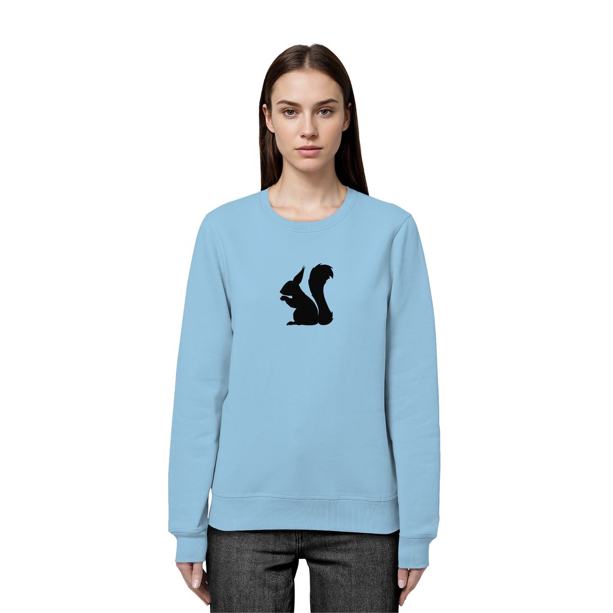 Eichhörnchen Silhouette - Organic Basic Unisex Sweatshirt
