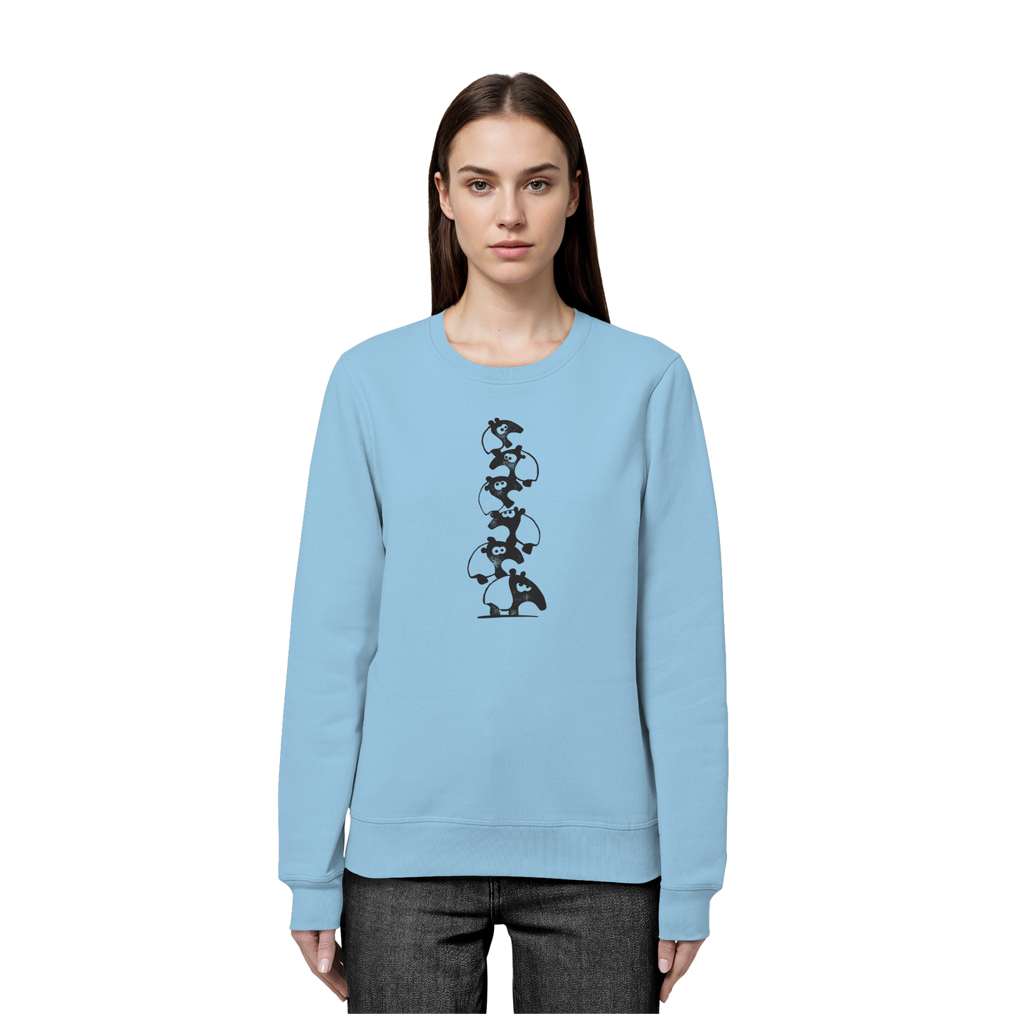 Lustiger Haufen aus Schabracken-Tapiren - Organic Basic Unisex Sweatshirt