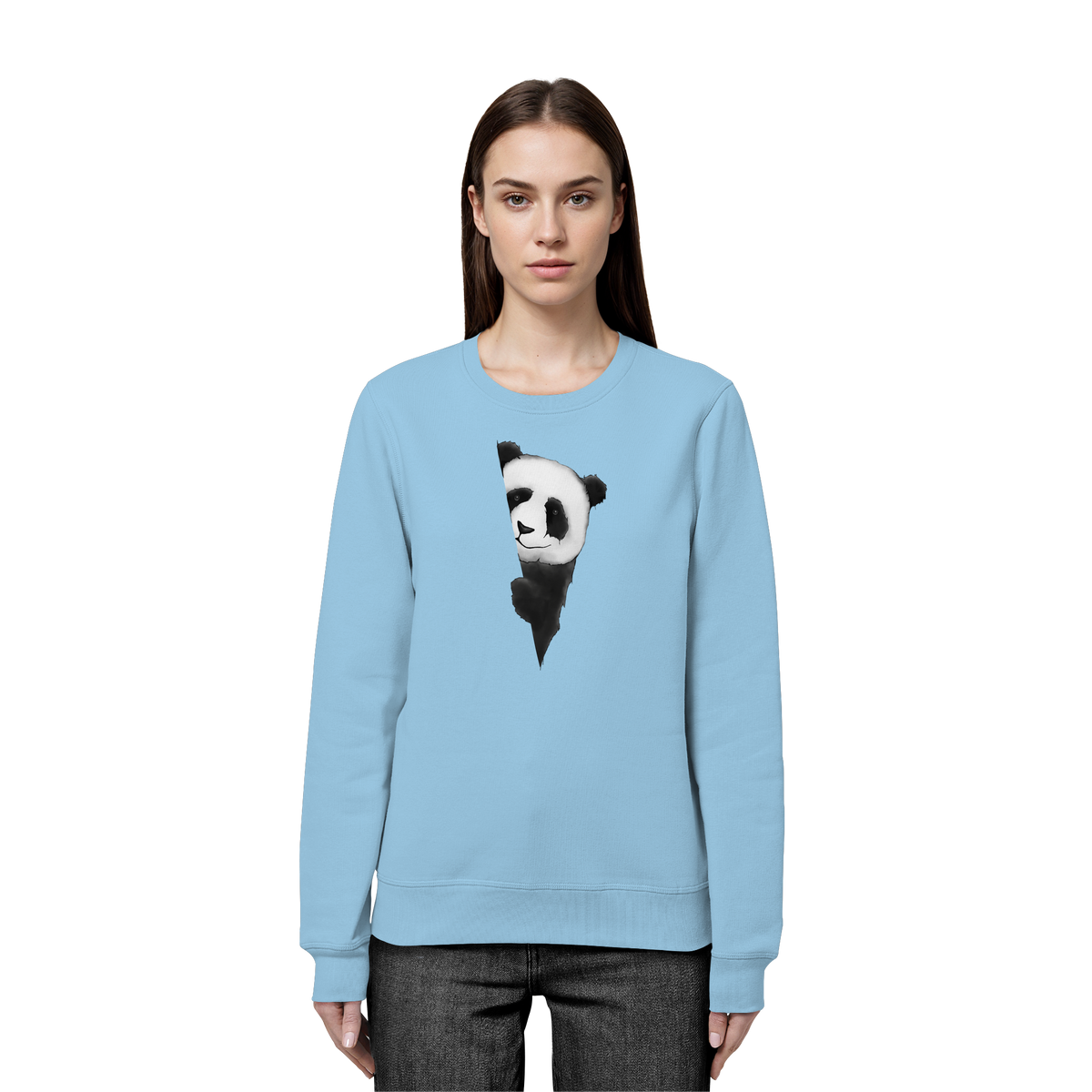 Panda Bär Illustration - Organic Basic Unisex Sweatshirt