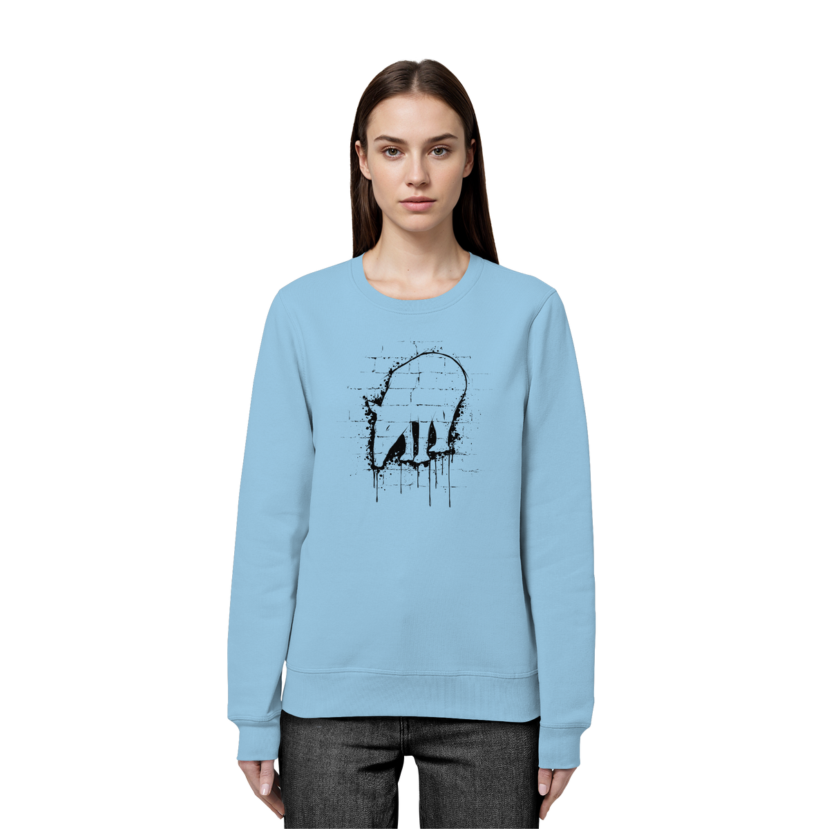 Urban Street Art Tapir Silhouette - Organic Basic Unisex Sweatshirt
