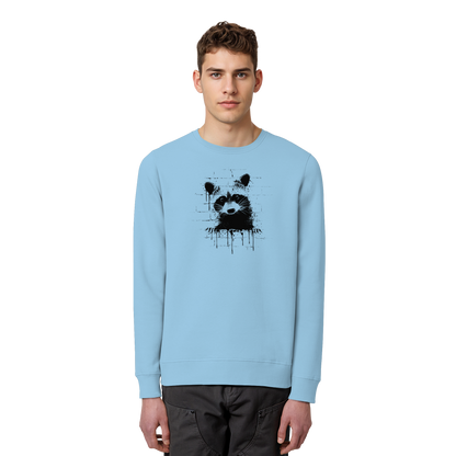 Funky Street Art Waschbär - Organic Basic Unisex Sweatshirt