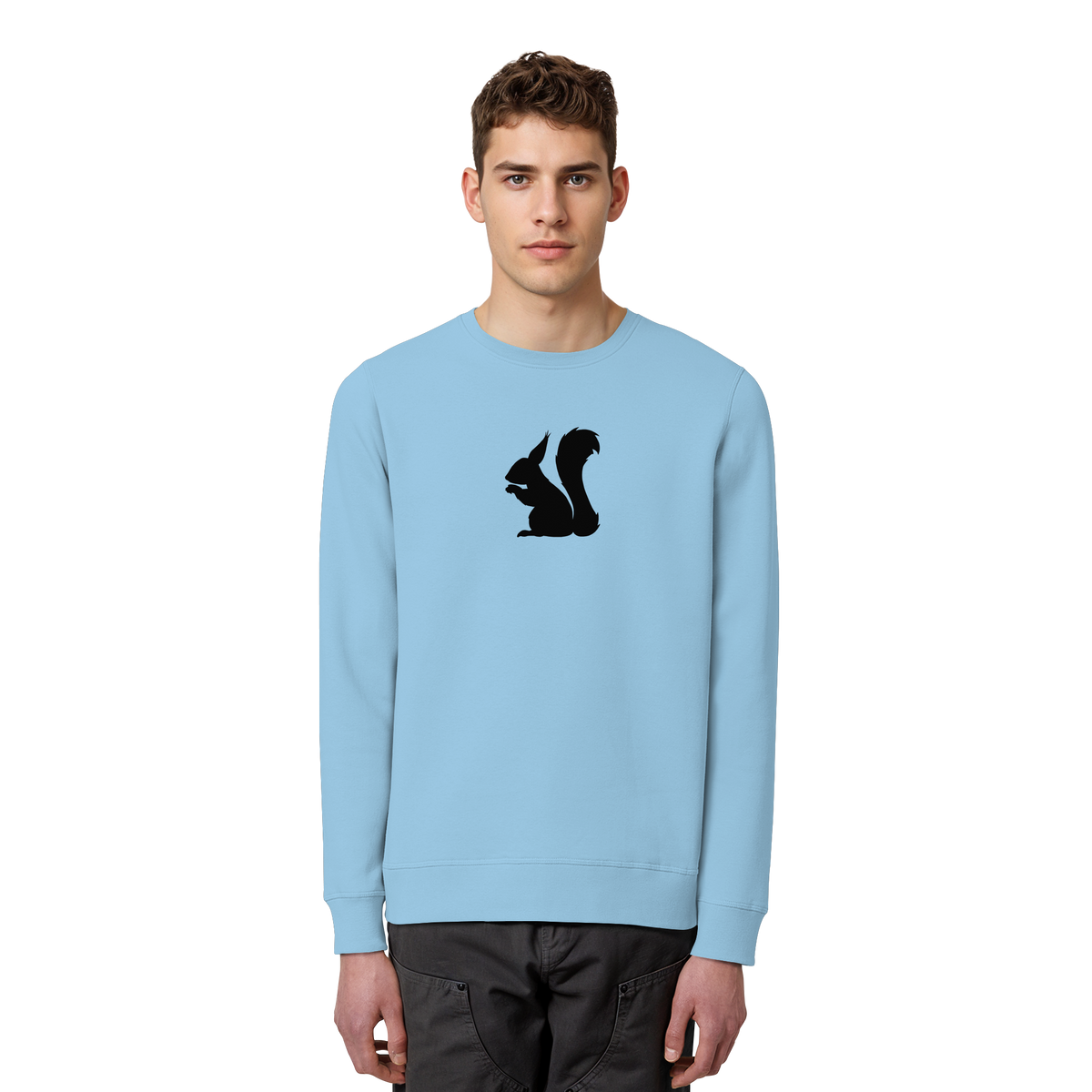 Eichhörnchen Silhouette - Organic Basic Unisex Sweatshirt