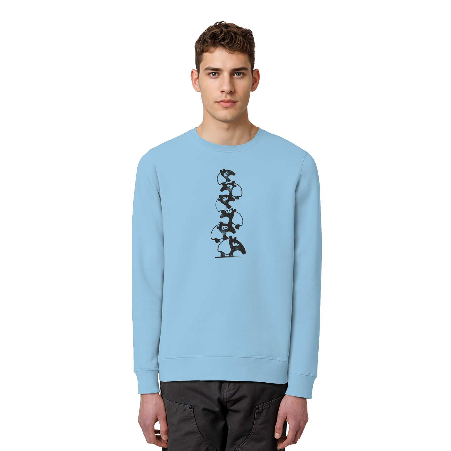 Lustiger Haufen aus Schabracken-Tapiren - Organic Basic Unisex Sweatshirt