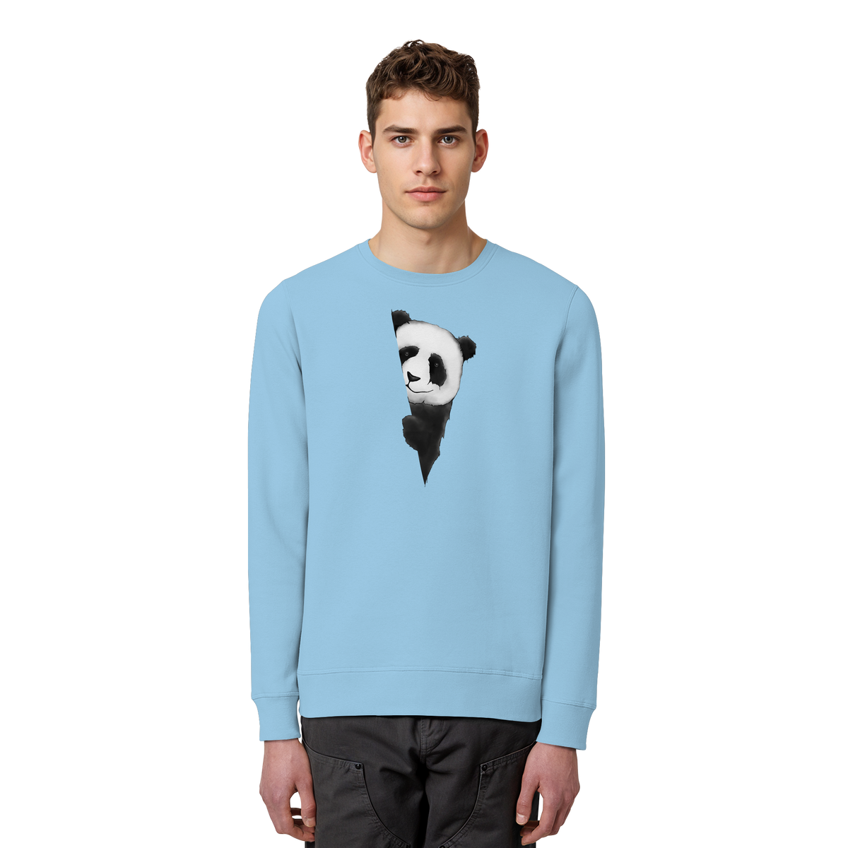 Panda Bär Illustration - Organic Basic Unisex Sweatshirt
