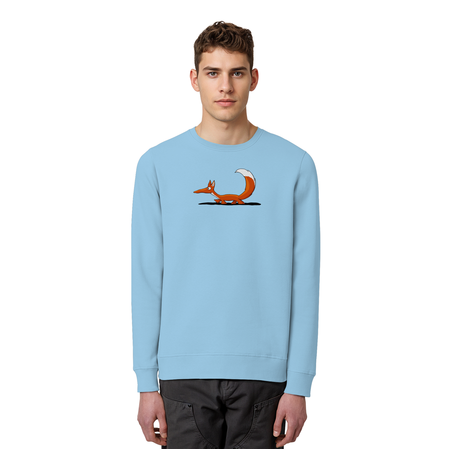 Lässiger cooler Fuchs | Mr. Fox, der Schleicher - Organic Basic Unisex Sweatshirt