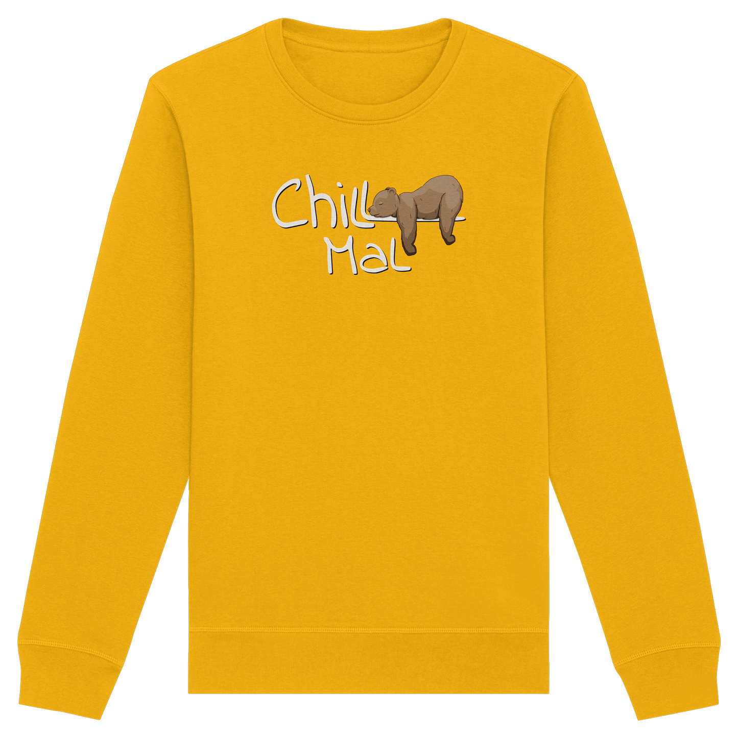 Chill Mal schläfriger Braunbär - Organic Basic Unisex Sweatshirt