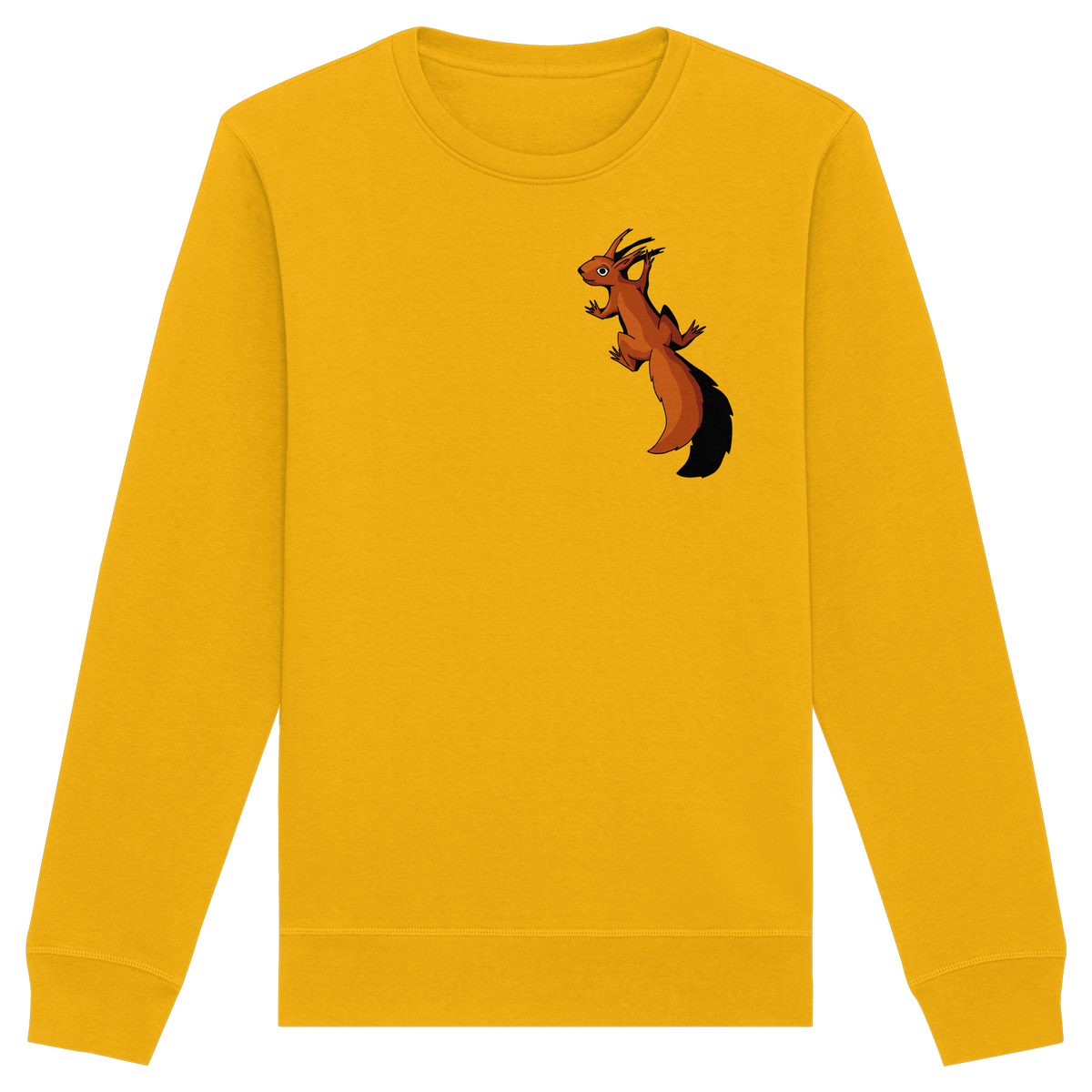 Süßes Eichhörnchen klettert - Organic Basic Unisex Sweatshirt