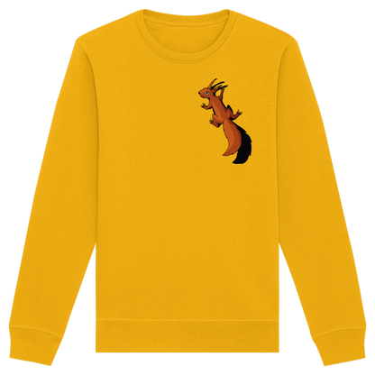 Süßes Eichhörnchen klettert - Organic Basic Unisex Sweatshirt