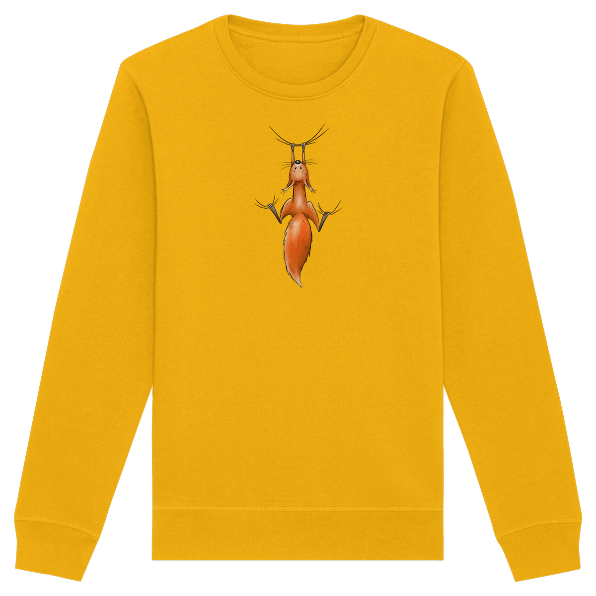 Rotes Eichhörnchen hängt ab - Organic Basic Unisex Sweatshirt