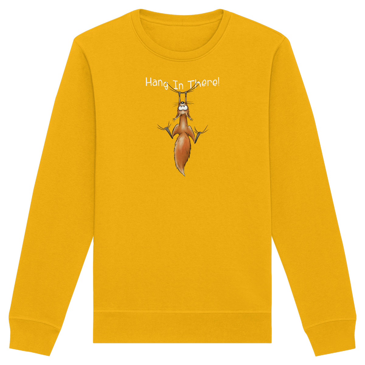 Hang In There | Lässiges Eichhörnchen - Organic Basic Unisex Sweatshirt