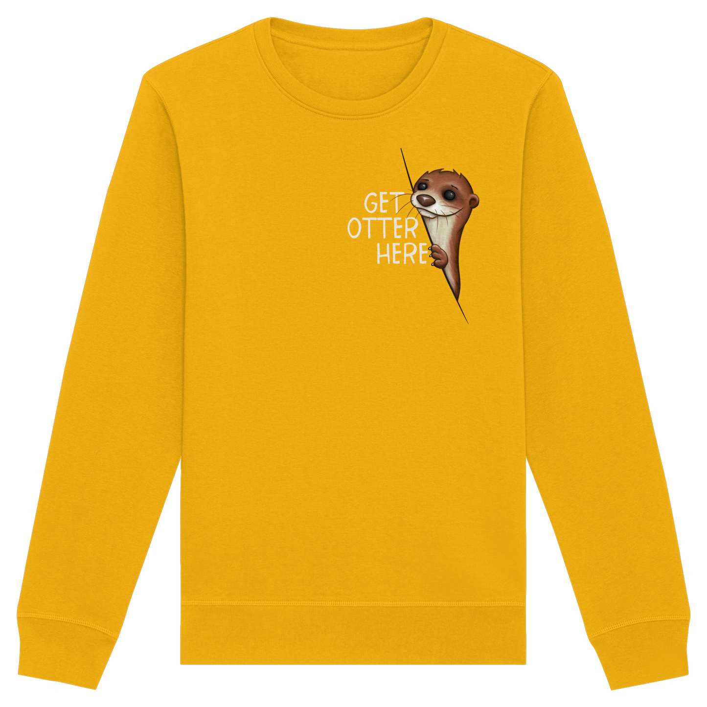 Get Otter Here | Lustiger Otter Kalauer - Organic Basic Unisex Sweatshirt