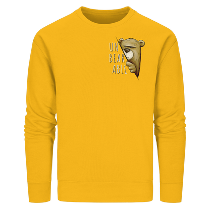 Unbearable – Unerträglich Bär - Organic Basic Unisex Sweatshirt