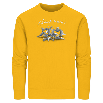 Kraah-masté! Yoga Raben Krähen - Organic Basic Unisex Sweatshirt