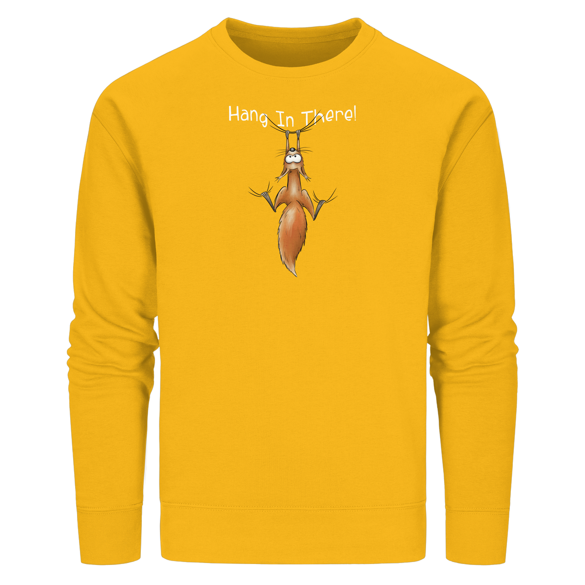 Hang In There | Lässiges Eichhörnchen - Organic Basic Unisex Sweatshirt