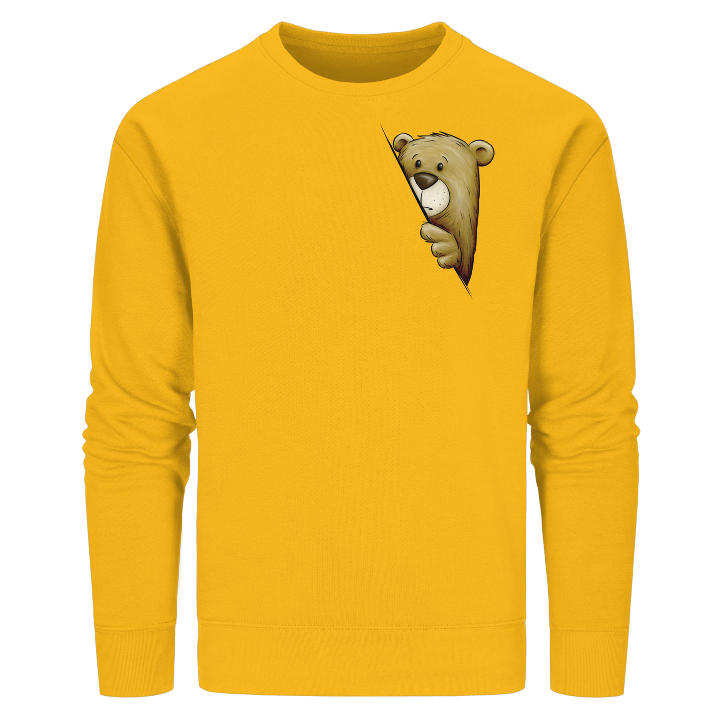 Funky Bär Illustration - Organic Basic Unisex Sweatshirt