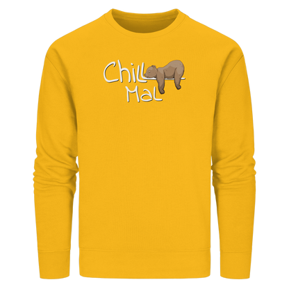 Chill Mal schläfriger Braunbär - Organic Basic Unisex Sweatshirt