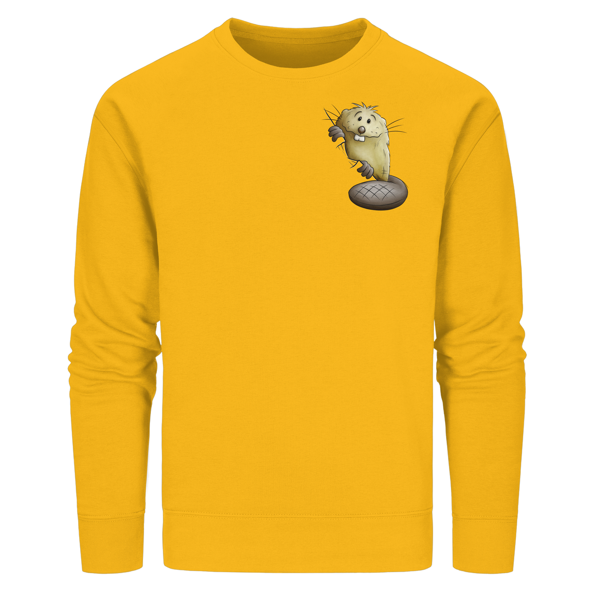 Lustiger frecher Biber - Organic Basic Unisex Sweatshirt