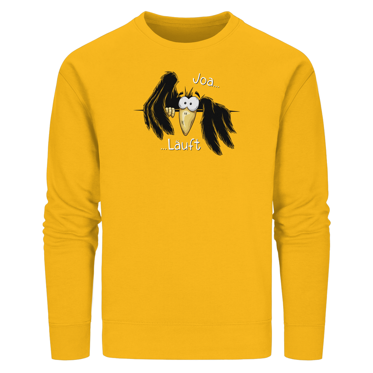 Joa Läuft Krähe gechillter Rabe - Organic Basic Unisex Sweatshirt