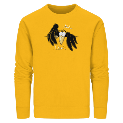 Joa Läuft Krähe gechillter Rabe - Organic Basic Unisex Sweatshirt