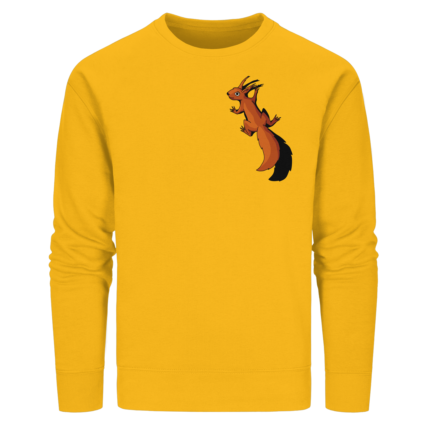 Süßes Eichhörnchen klettert - Organic Basic Unisex Sweatshirt