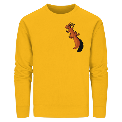 Süßes Eichhörnchen klettert - Organic Basic Unisex Sweatshirt