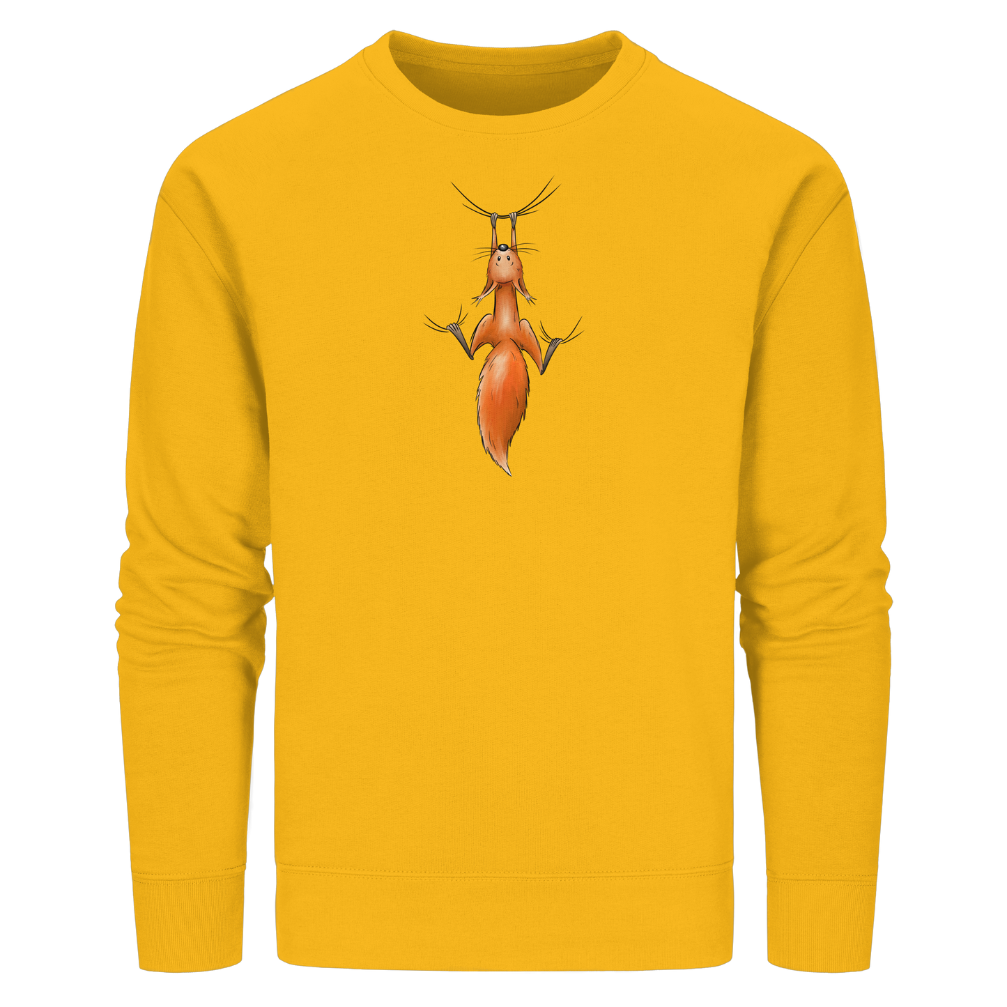Rotes Eichhörnchen hängt ab - Organic Basic Unisex Sweatshirt