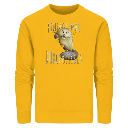 Einfach mal Durchbeissen Biber - Organic Basic Unisex Sweatshirt