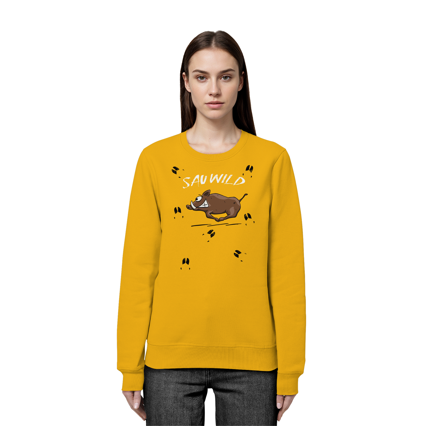 Sauwild wilde Sau | Wildschwein Keiler - Organic Basic Unisex Sweatshirt