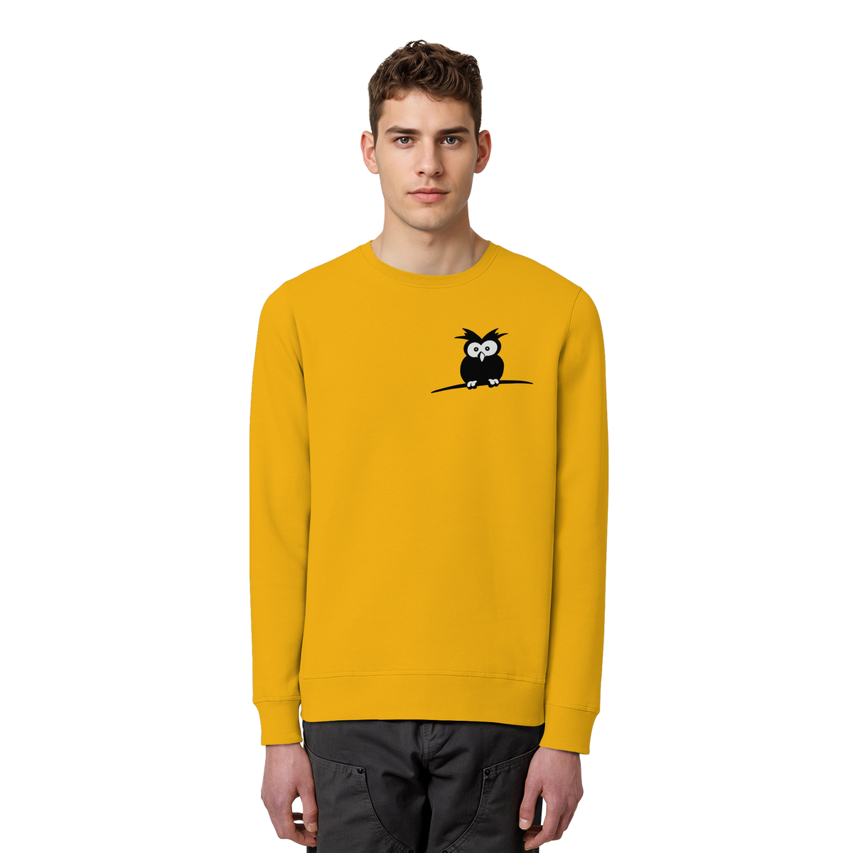 Kleine struppige Eule - Organic Basic Unisex Sweatshirt