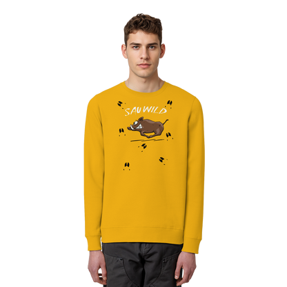 Sauwild wilde Sau | Wildschwein Keiler - Organic Basic Unisex Sweatshirt