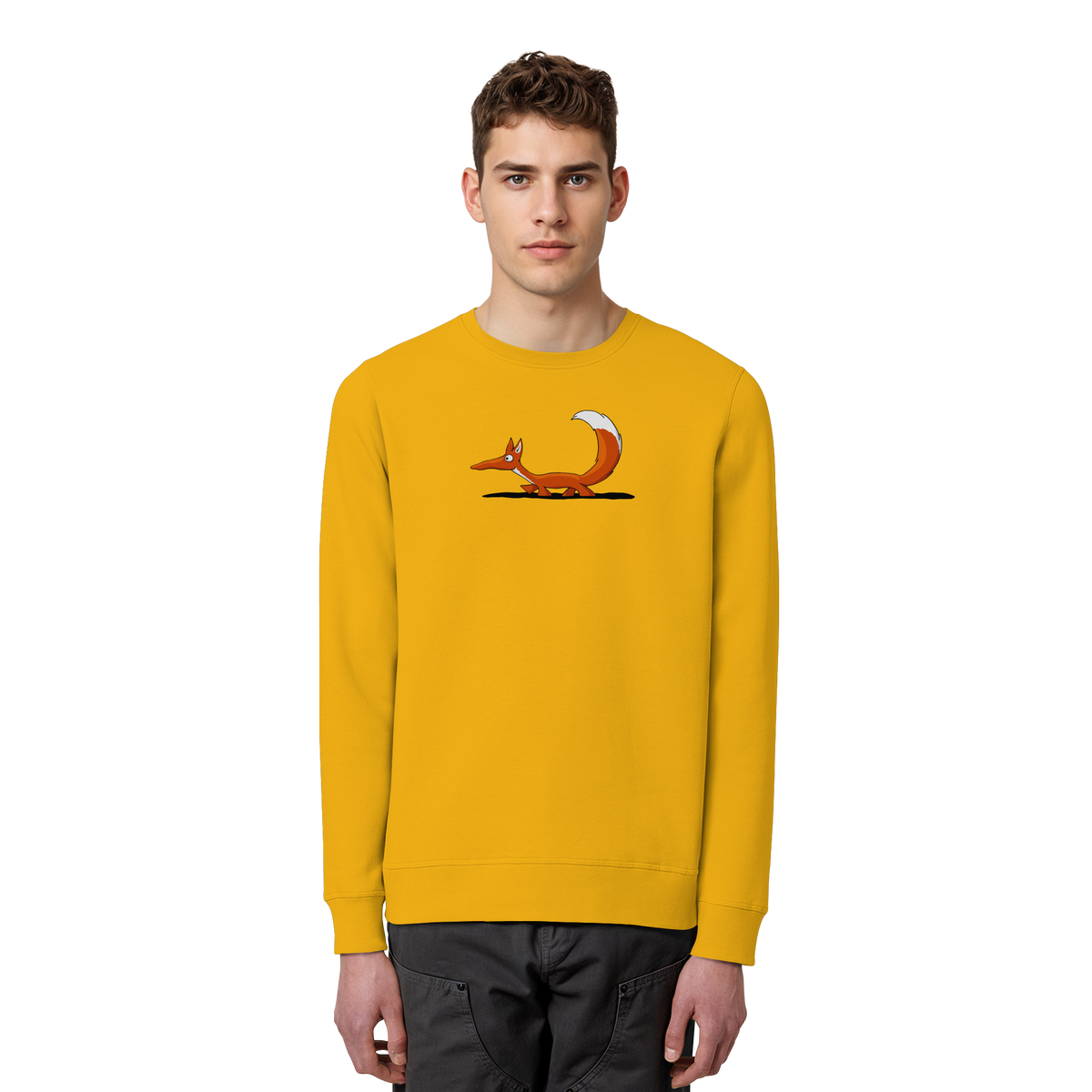Lässiger cooler Fuchs | Mr. Fox, der Schleicher - Organic Basic Unisex Sweatshirt