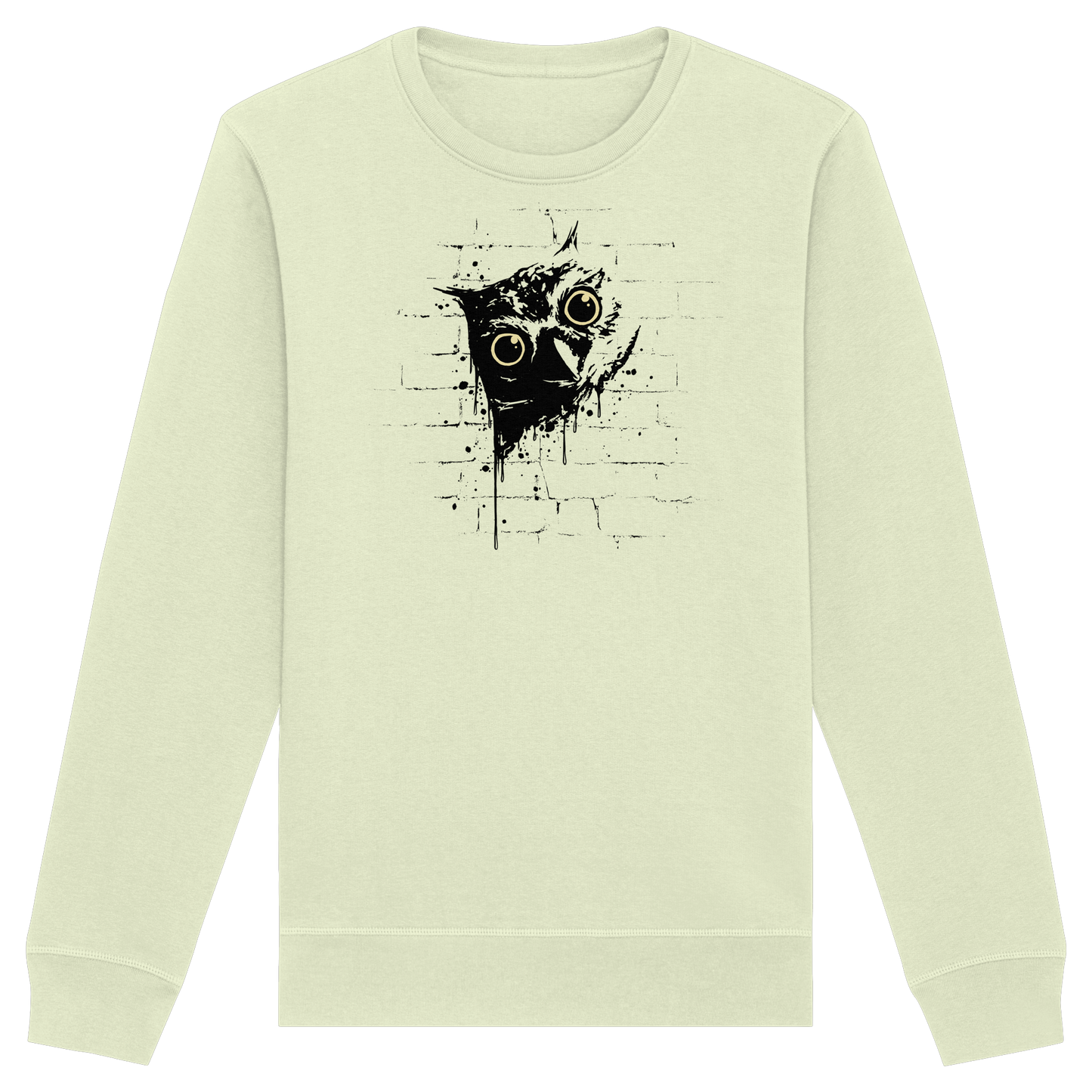 Lässige Street Art Eule - Organic Basic Unisex Sweatshirt