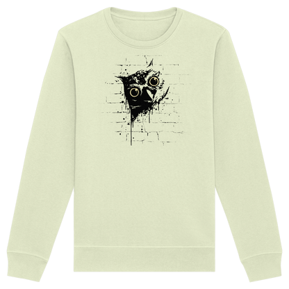 Lässige Street Art Eule - Organic Basic Unisex Sweatshirt