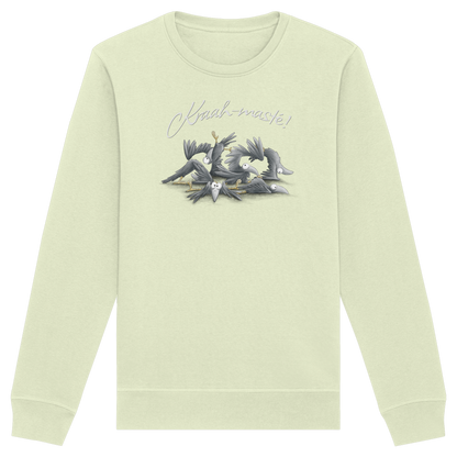 Kraah-masté! Yoga Raben Krähen - Organic Basic Unisex Sweatshirt