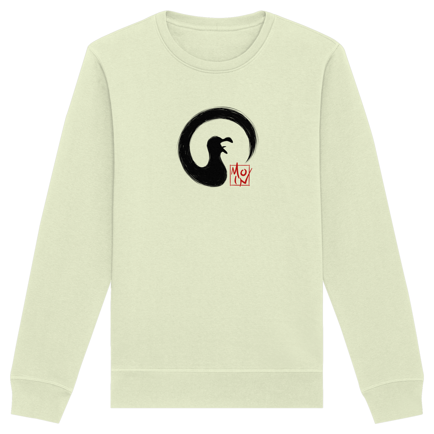 Moin kreischende japanische Enso Möwe - Organic Basic Unisex Sweatshirt