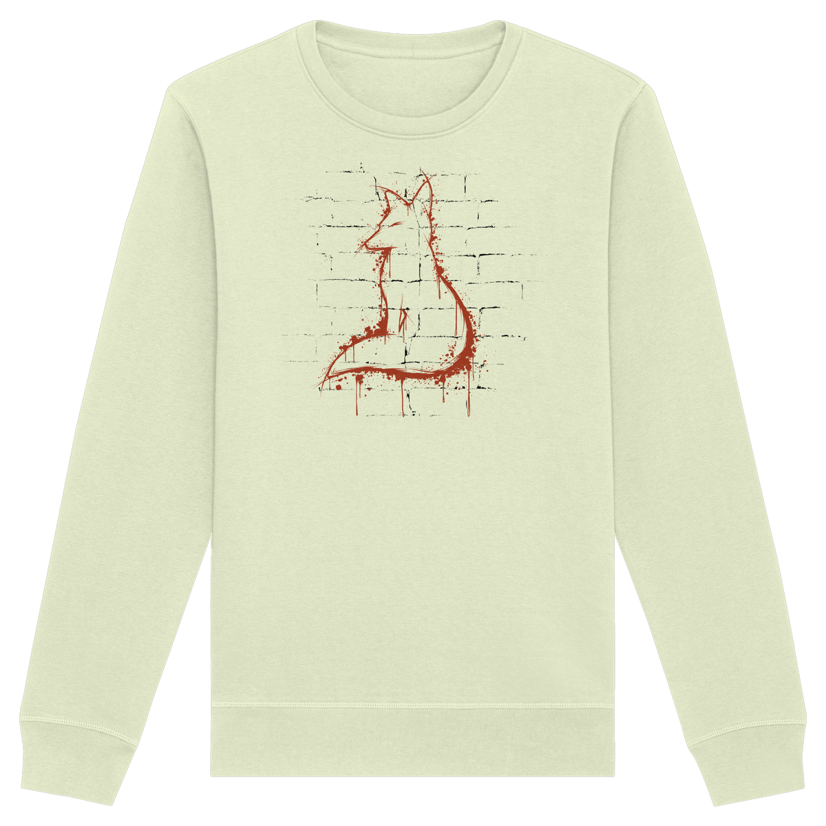 Street Art Fuchs Silhouette - Organic Basic Unisex Sweatshirt