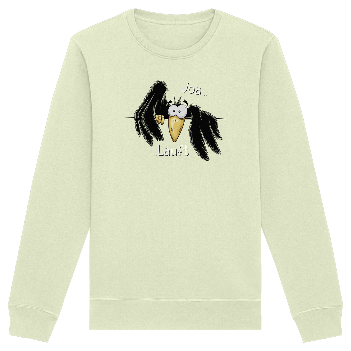 Joa Läuft Krähe gechillter Rabe - Organic Basic Unisex Sweatshirt