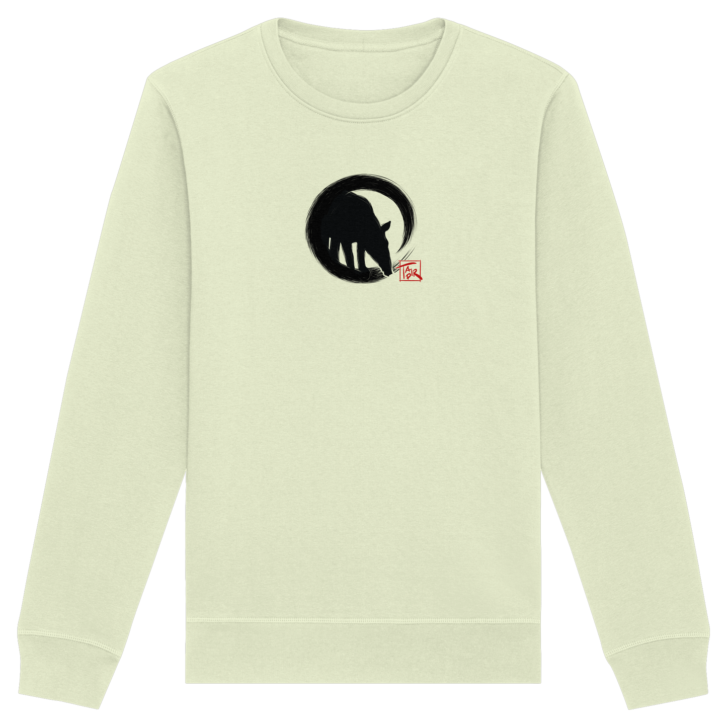 Zen Tapir im japanischen Enso Kreis - Organic Basic Unisex Sweatshirt