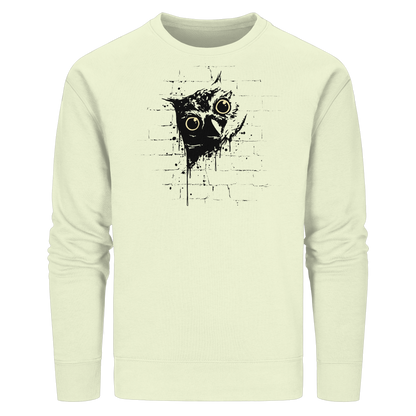 Lässige Street Art Eule - Organic Basic Unisex Sweatshirt