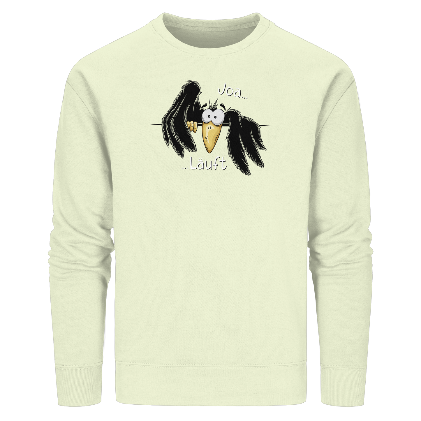 Joa Läuft Krähe gechillter Rabe - Organic Basic Unisex Sweatshirt