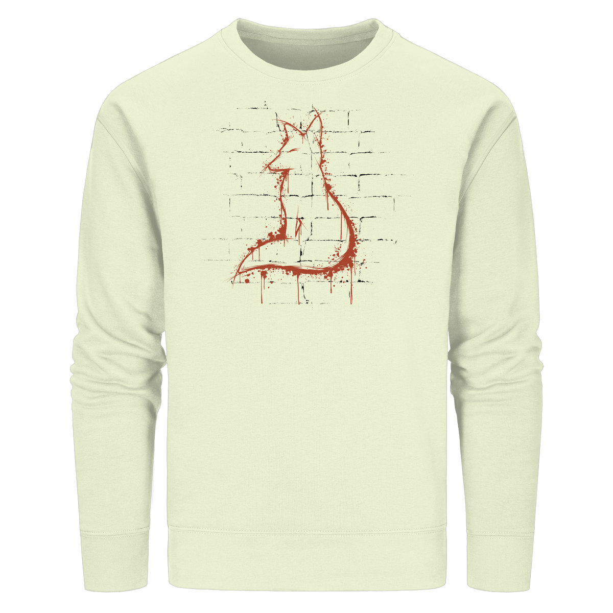 Street Art Fuchs Silhouette - Organic Basic Unisex Sweatshirt