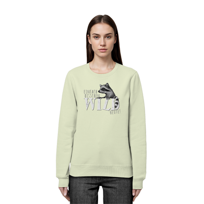 Bisschen wild heute! Waschbär - Organic Basic Unisex Sweatshirt