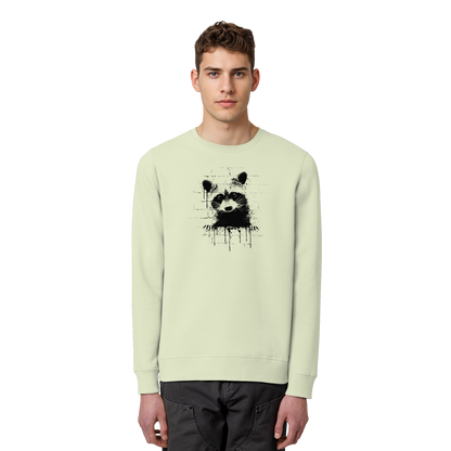 Funky Street Art Waschbär - Organic Basic Unisex Sweatshirt