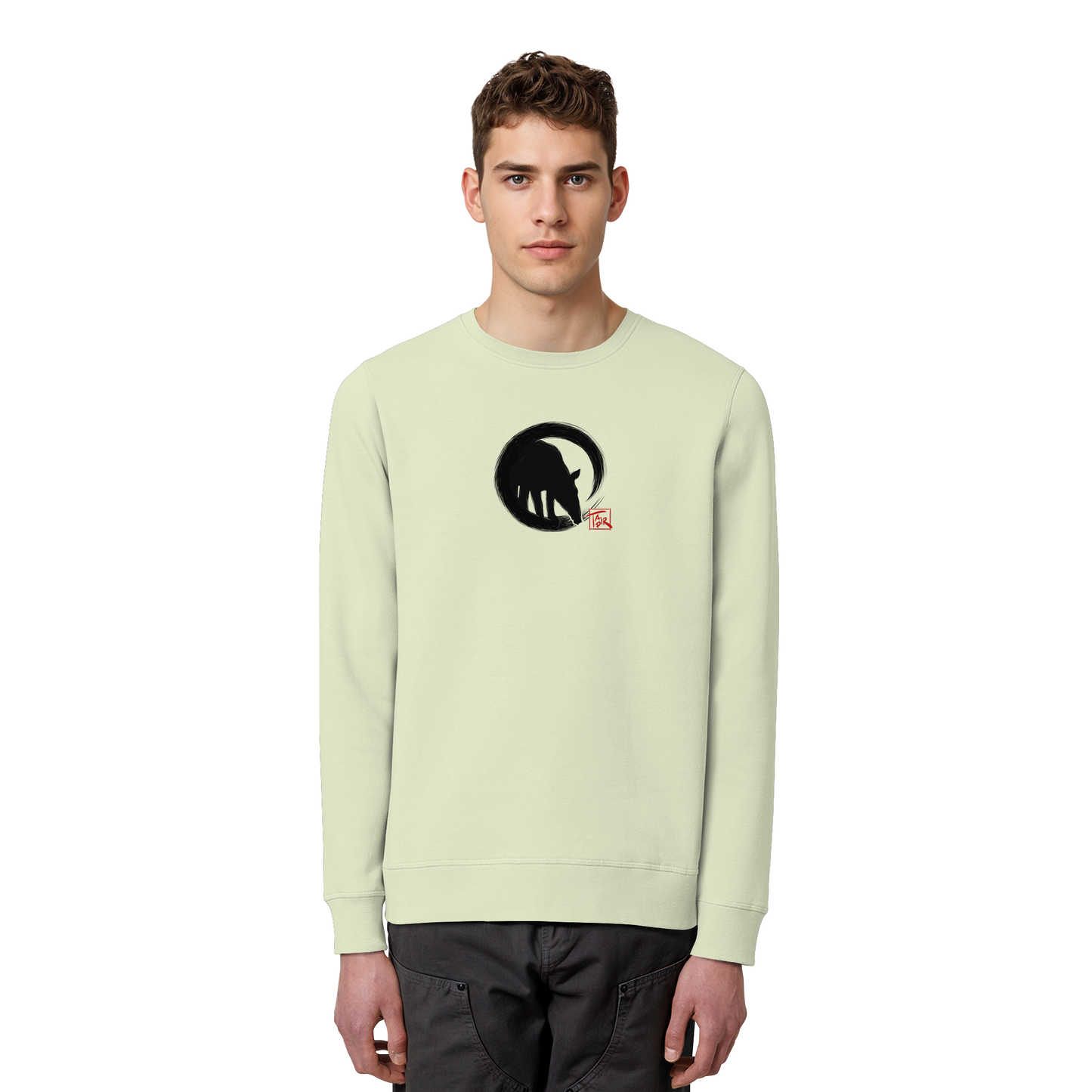 Zen Tapir im japanischen Enso Kreis - Organic Basic Unisex Sweatshirt