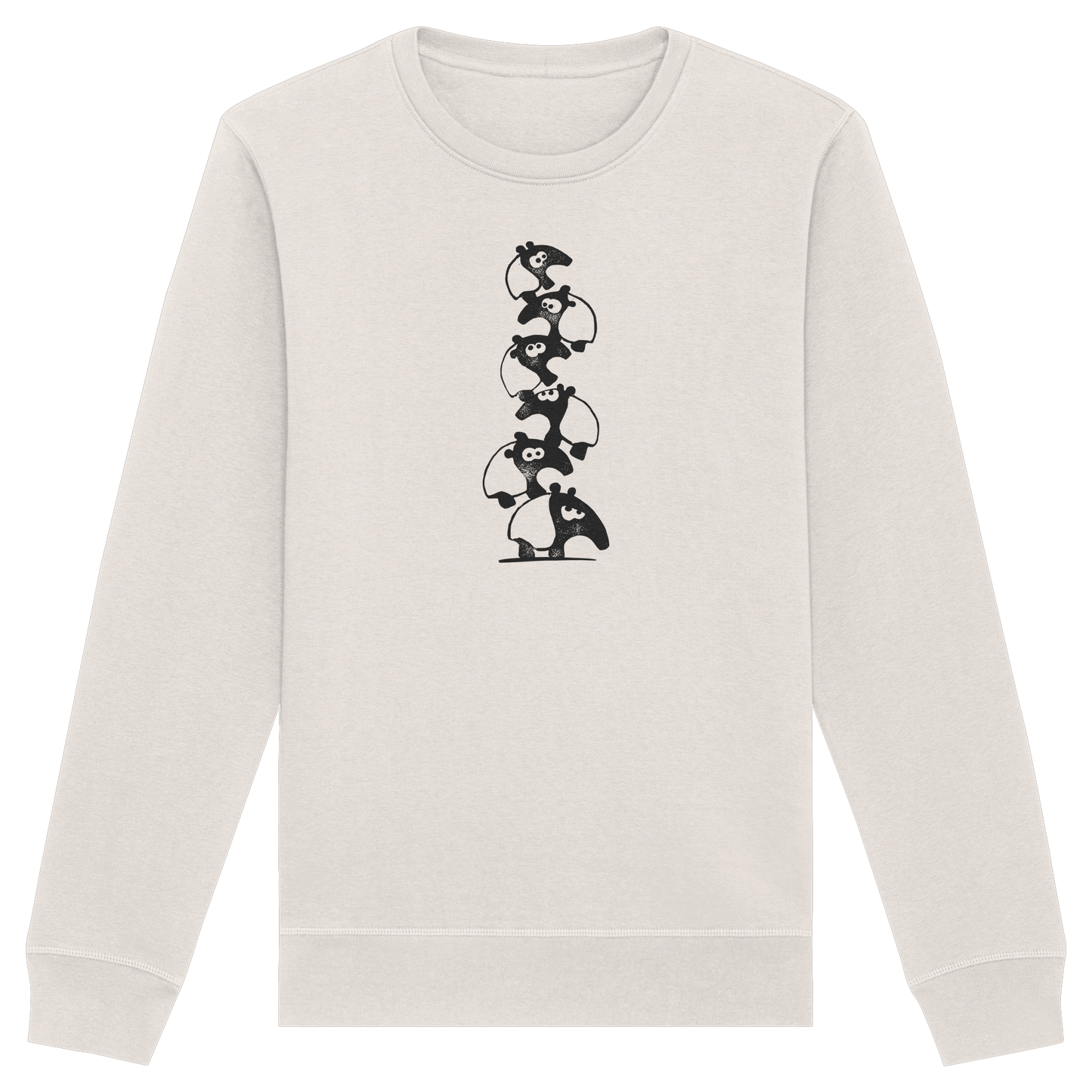 Lustiger Haufen aus Schabracken-Tapiren - Organic Basic Unisex Sweatshirt