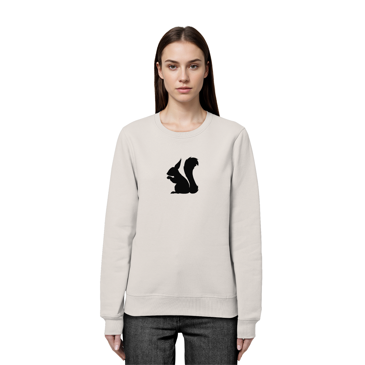 Eichhörnchen Silhouette - Organic Basic Unisex Sweatshirt