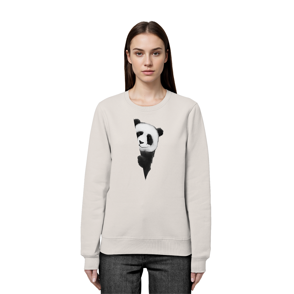 Panda Bär Illustration - Organic Basic Unisex Sweatshirt